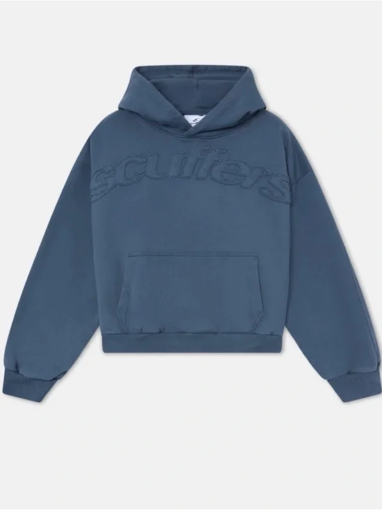 Scufflers Women's Blue Hooded Sweatshirt - Picture 1 of 2